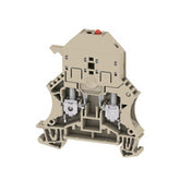 Weidmuller Fuse terminal, screw, dark beige, c/s 6mm², 6.3A